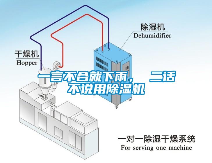 一言不合就下雨， 二話不說用除濕機(jī)