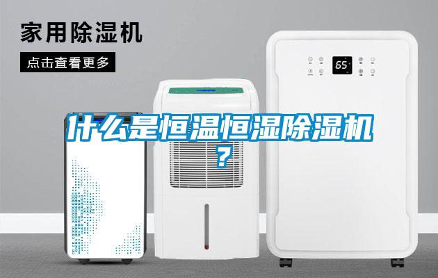 什么是恒溫恒濕除濕機？