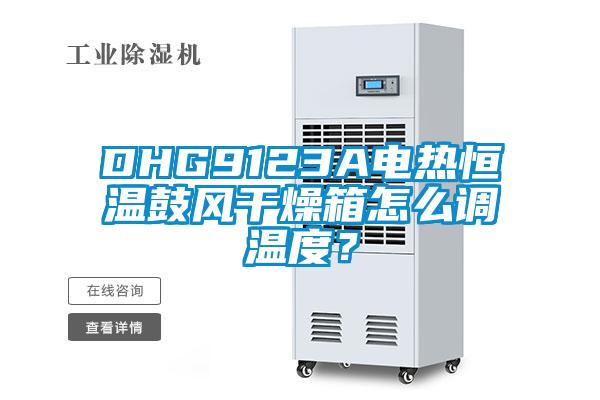 DHG9123A電熱恒溫鼓風(fēng)干燥箱怎么調(diào)溫度？