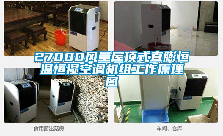 27000風量屋頂式直膨恒溫恒濕空調(diào)機組工作原理圖