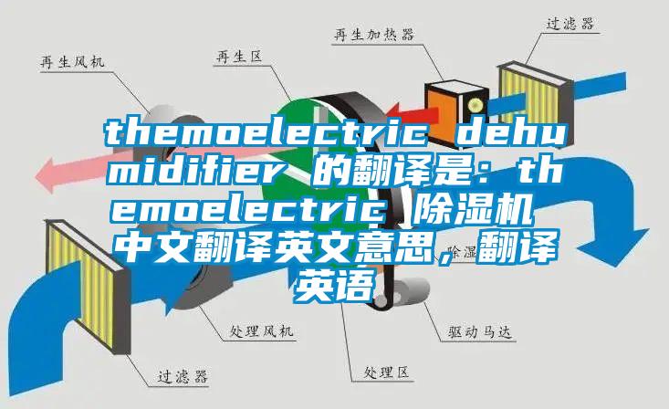 themoelectric dehumidifier 的翻譯是：themoelectric 除濕機(jī) 中文翻譯英文意思，翻譯英語