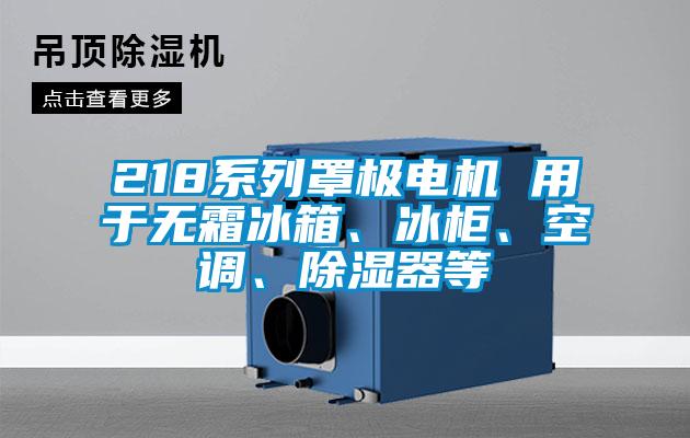 218系列罩極電機(jī) 用于無(wú)霜冰箱、冰柜、空調(diào)、除濕器等