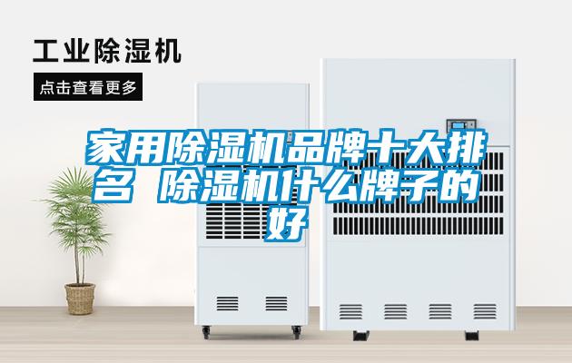 家用除濕機(jī)品牌十大排名 除濕機(jī)什么牌子的好