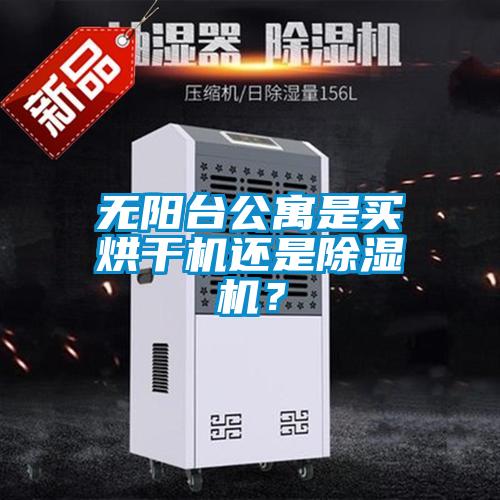 無陽臺公寓是買烘干機還是除濕機？