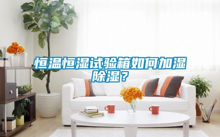 恒溫恒濕試驗(yàn)箱如何加濕除濕？