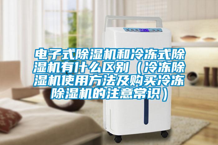 電子式除濕機(jī)和冷凍式除濕機(jī)有什么區(qū)別（冷凍除濕機(jī)使用方法及購買冷凍除濕機(jī)的注意常識）